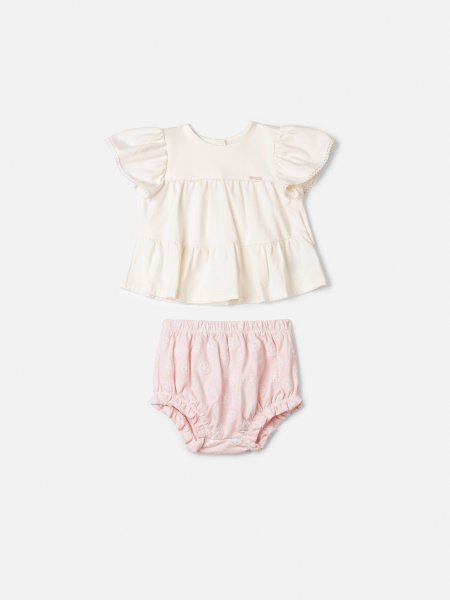 Conjunto Off White com Bordados