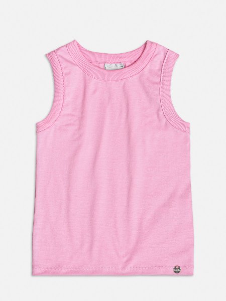 Regata Básica Canelada Rosa Baby