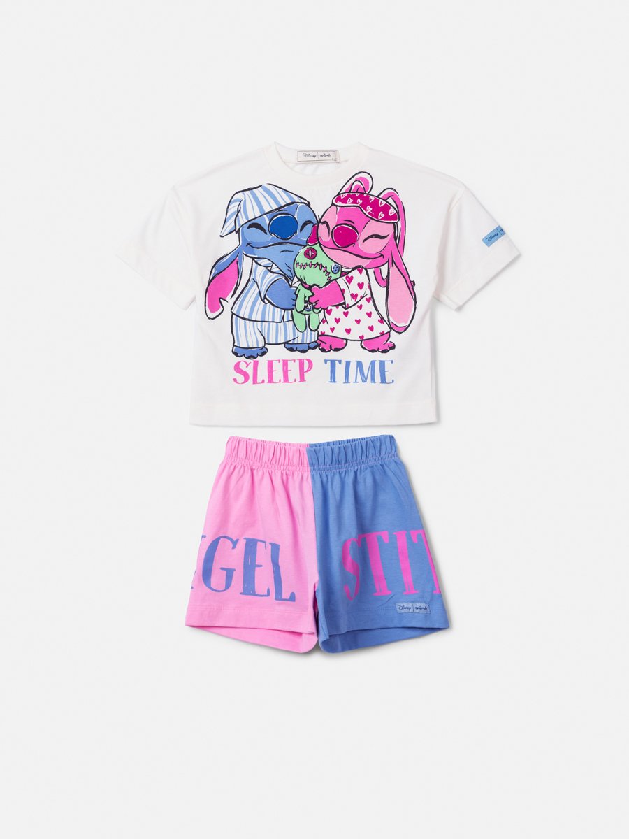 Conjunto Pijama do Stitch e Angel