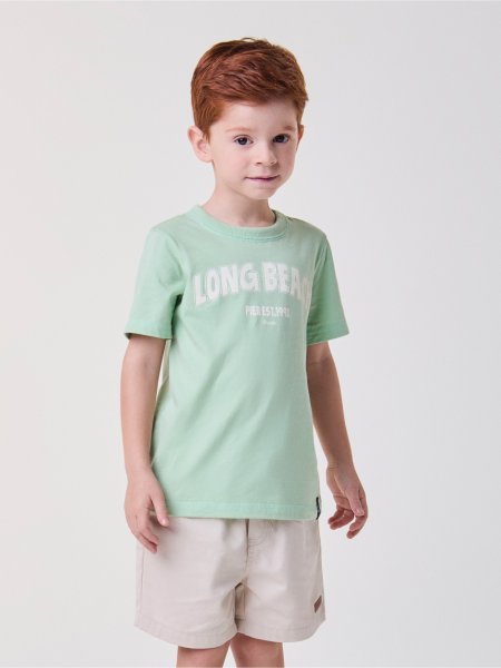 Camiseta Verde Menta Long Beach