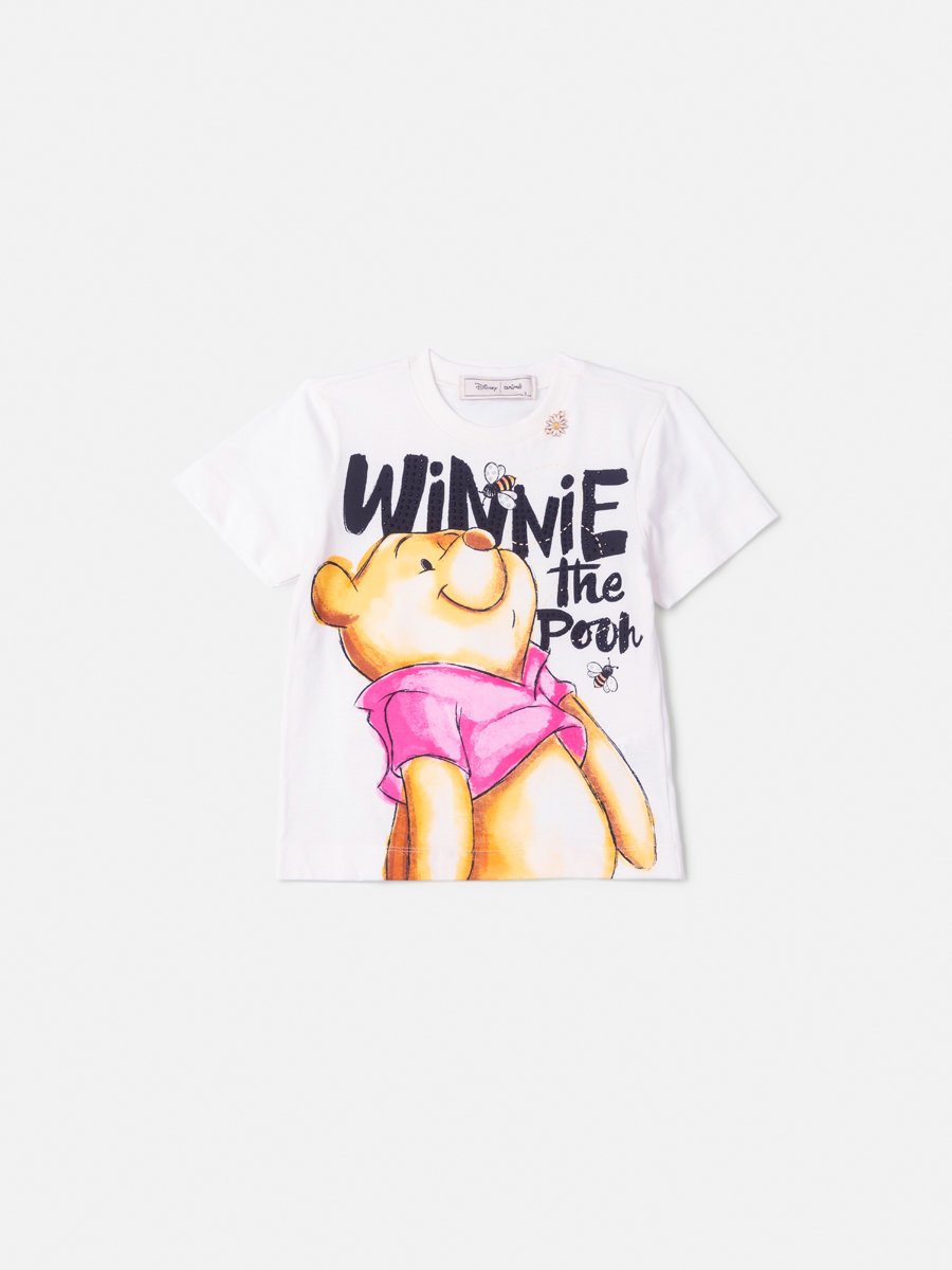 T-Shirt Off do Ursinho Pooh com Strass