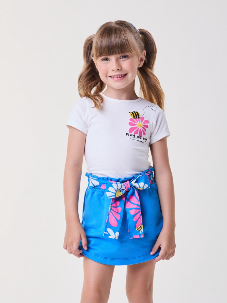 Conjunto Azul Love Flower