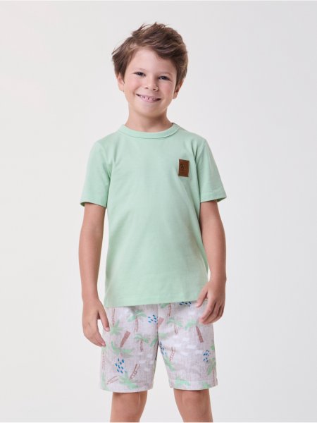 Conjunto Tropical Verde Menta