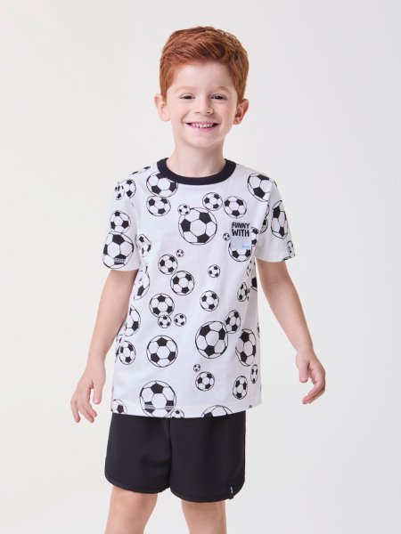 Conjunto Preto e Branco de Futebol