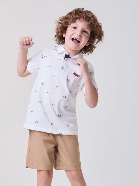 Conjunto Off com Estampa de Motos