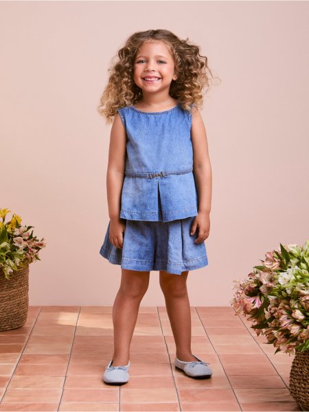 Conjunto Jeans com Pingente