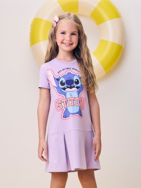 Vestido do Stitch com Strass