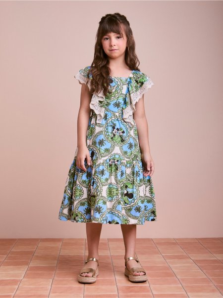 Vestido da Disney com Detalhes em Tricot