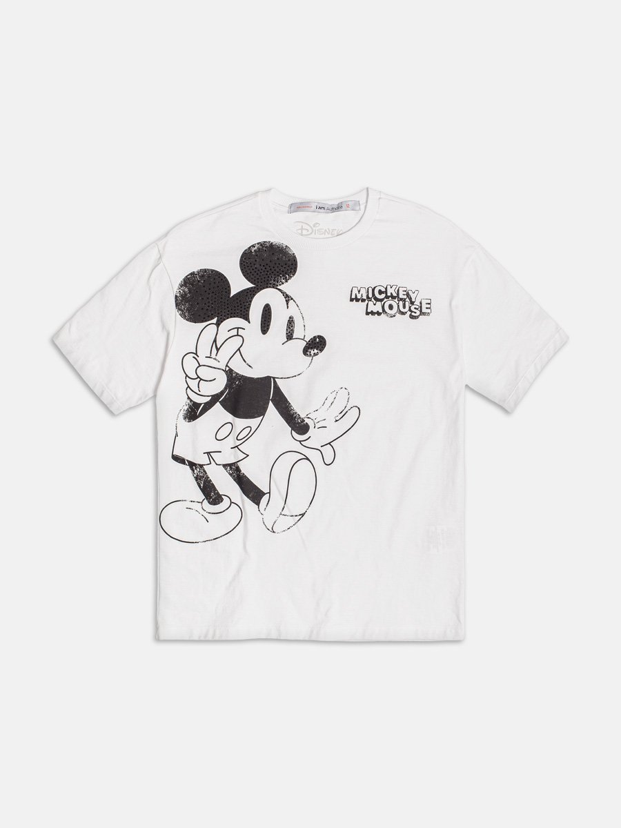 T-Shirt Off White do Mickey
