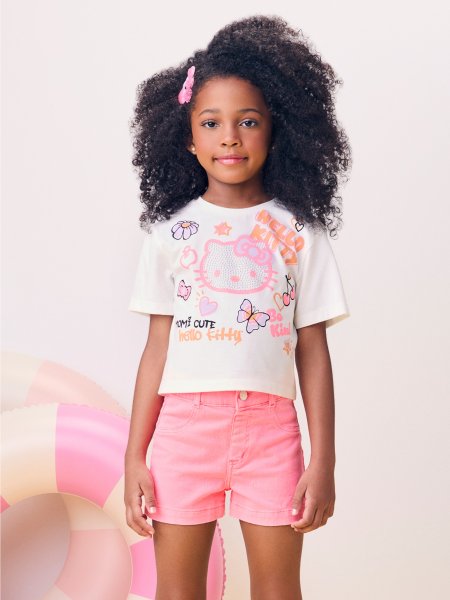 Blusa Hello Kitty com Strass