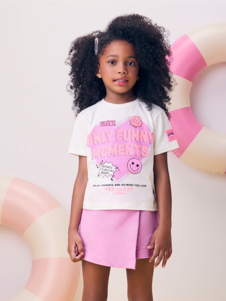 Blusa Funny Off com Strass