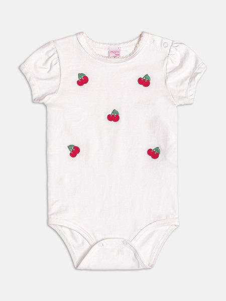 Body Off com Bordado de Cerejas
