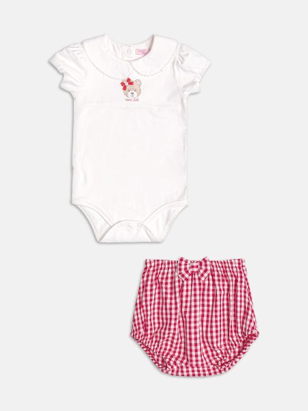 Conjunto Off de Ursinho com Golinha