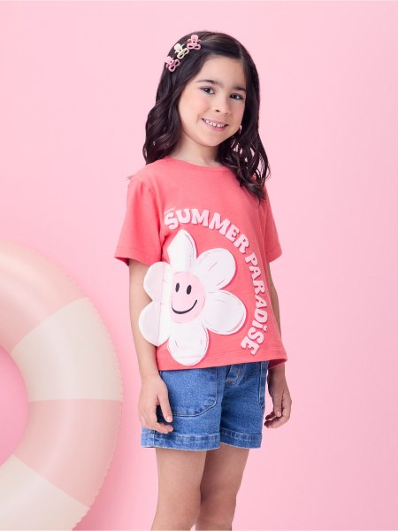 Blusa Rosa Coral de Margarida