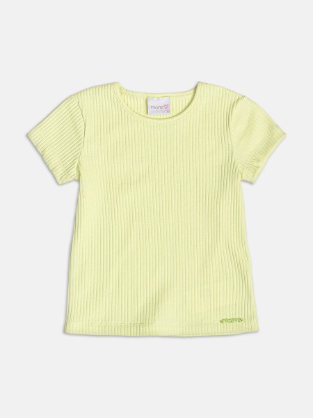 Blusa Básica Canelada Verde Melon