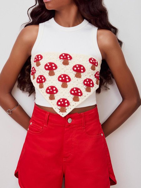 Regata de Ribana com Bandana de Crochê