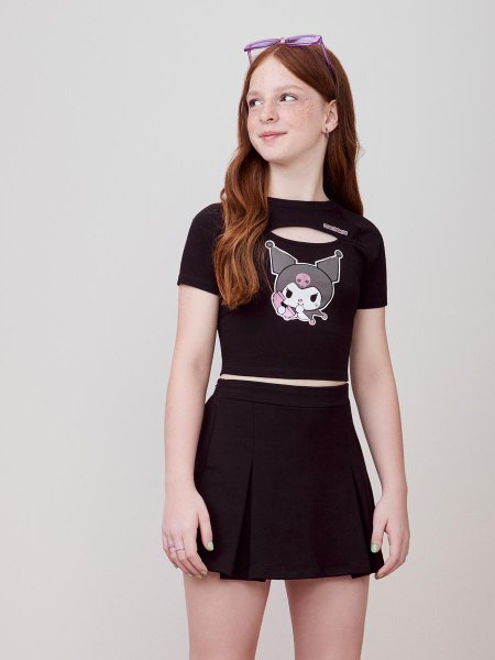 Conjunto Preto da Kuromi