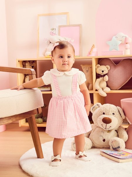 Vestido Body com Tecido Xadrez Vichy