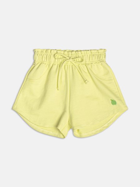 Short Moletom Verde com Bordado