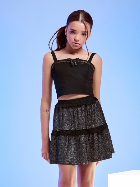 Conjunto Preto com Brilho