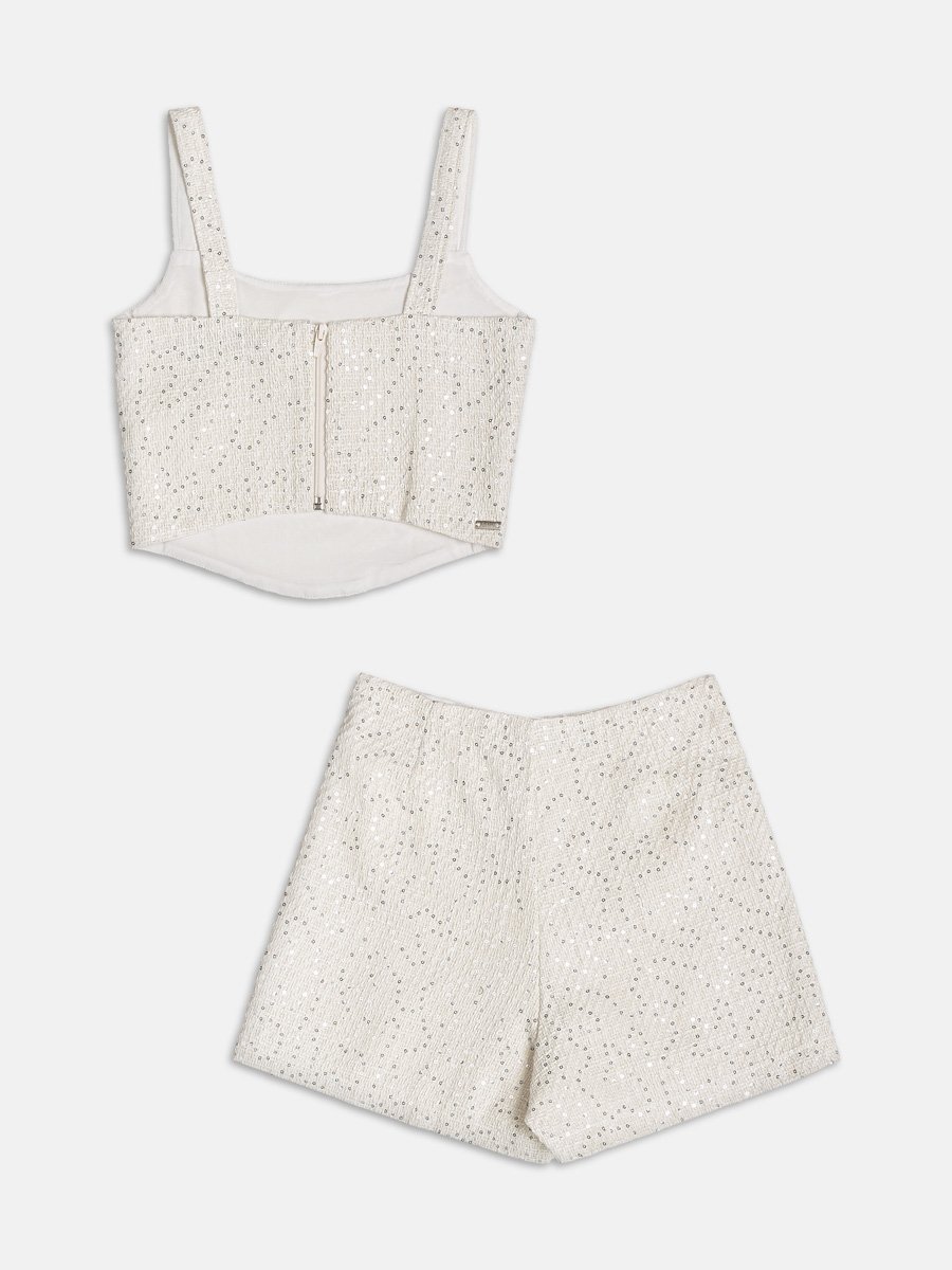 Conjunto Tweed com Top e Short