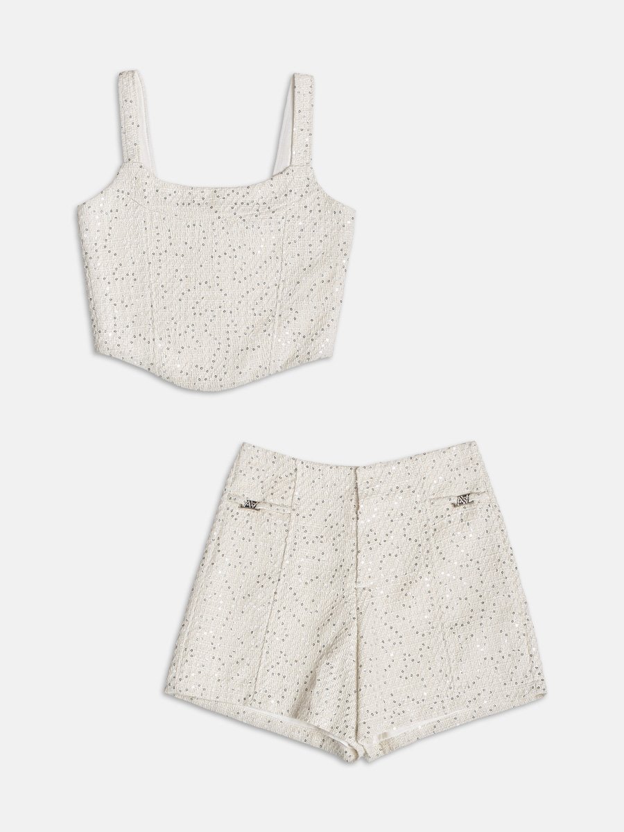 トップス meltthelady tweedish short tops melt the lady tweedy short tops 【公式通販】