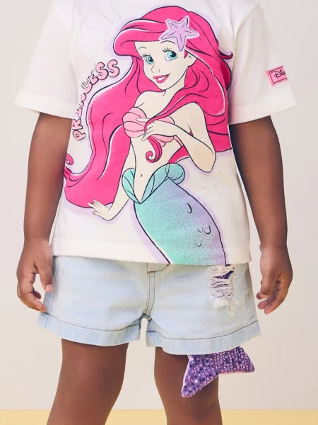 Short Jeans com Calda de Sereia em Paetê