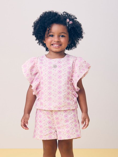 Conjunto de Laise com Floral Arabesco