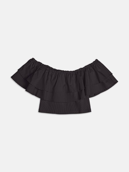 Top de Tricoline com Babados