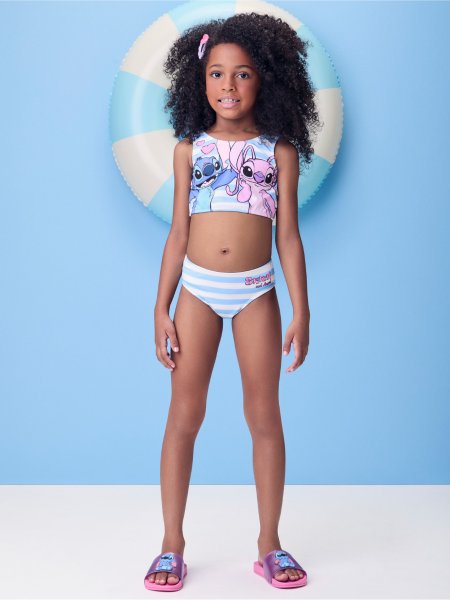 Biquíni Listrado do Stitch e Angel