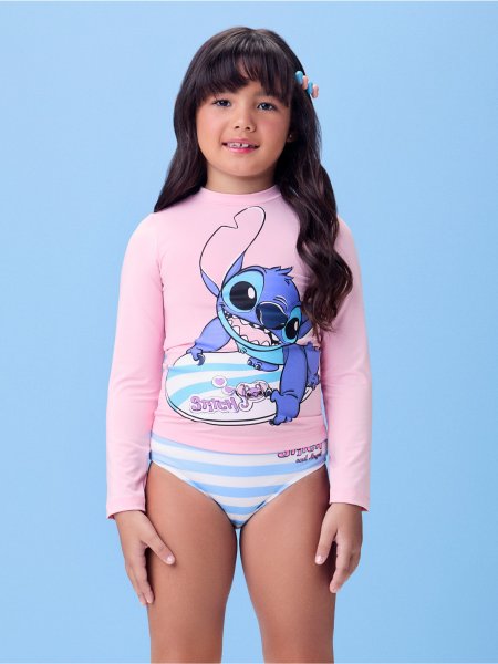 Blusa Rosa Blosson do Stitch