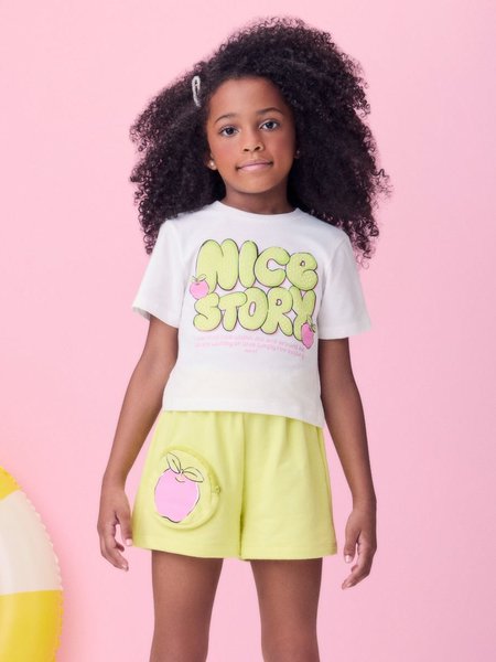 Conjunto Verde Melon com Pedrarias