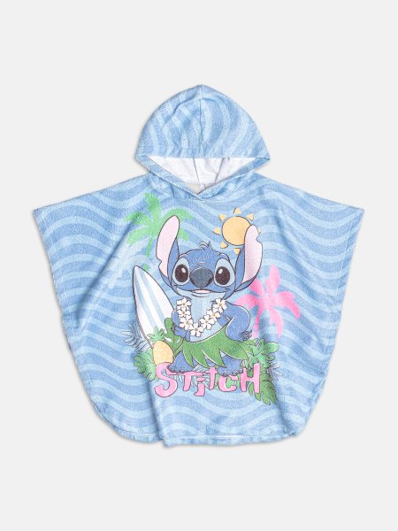 Roupão Listrado com Touca do Stitch