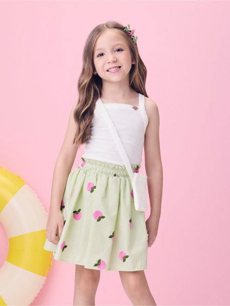 Conjunto Verde Claro com Bolsa