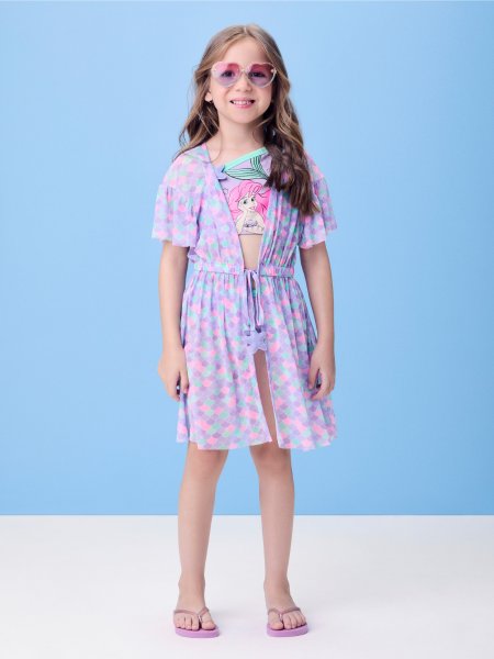 Saída De Praia em Tule com Estrelas