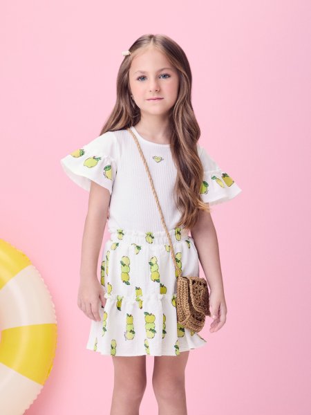 Conjunto Canelado Off de Maçã Verde