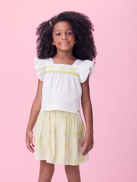 Conjunto Off em Laise Florido