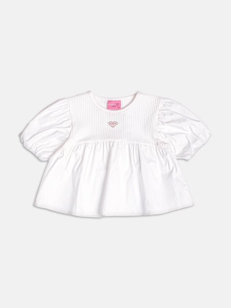 Blusa Off com Mangas Balonê