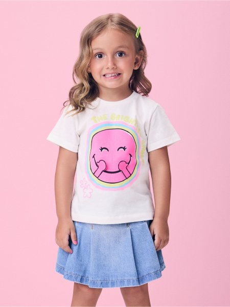Blusa de Patch Smile com Patinhas