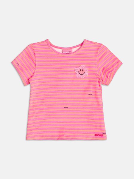 Blusa Compose Listrada com Patch