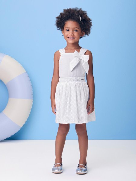 Conjunto em Laise Florido com Laço