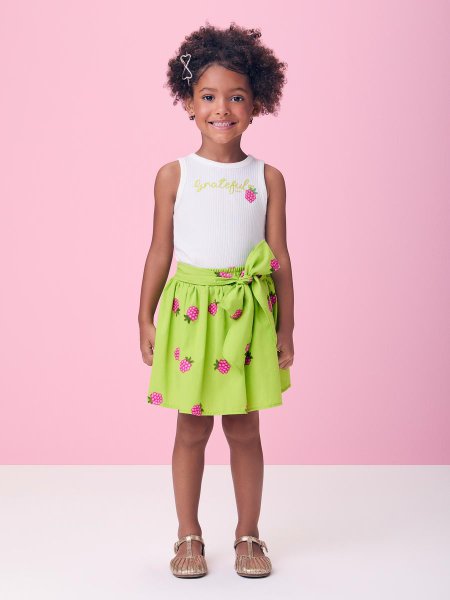 Conjunto Verde de Amora com Laço