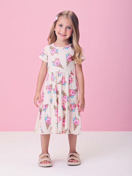 Vestido de Sorvete de Ursinhos