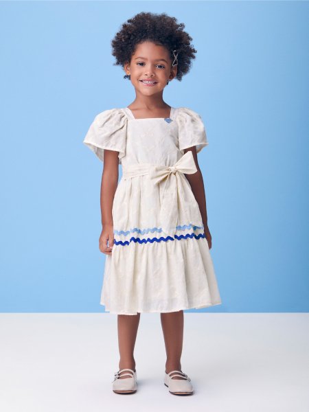 Vestido de Laise com Sianinha