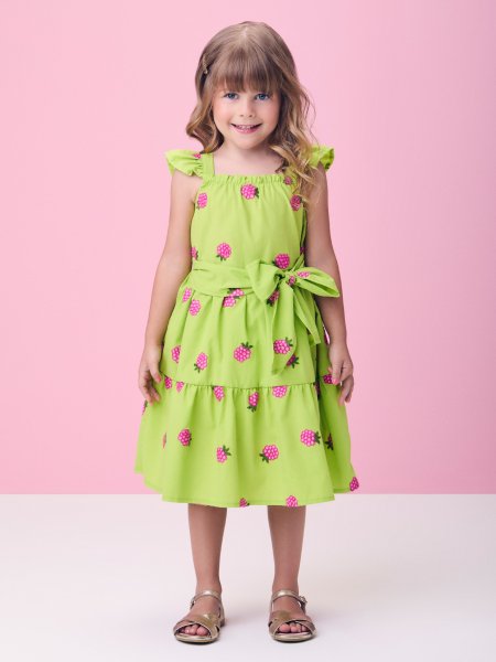 Vestido Tricoline de Amoras