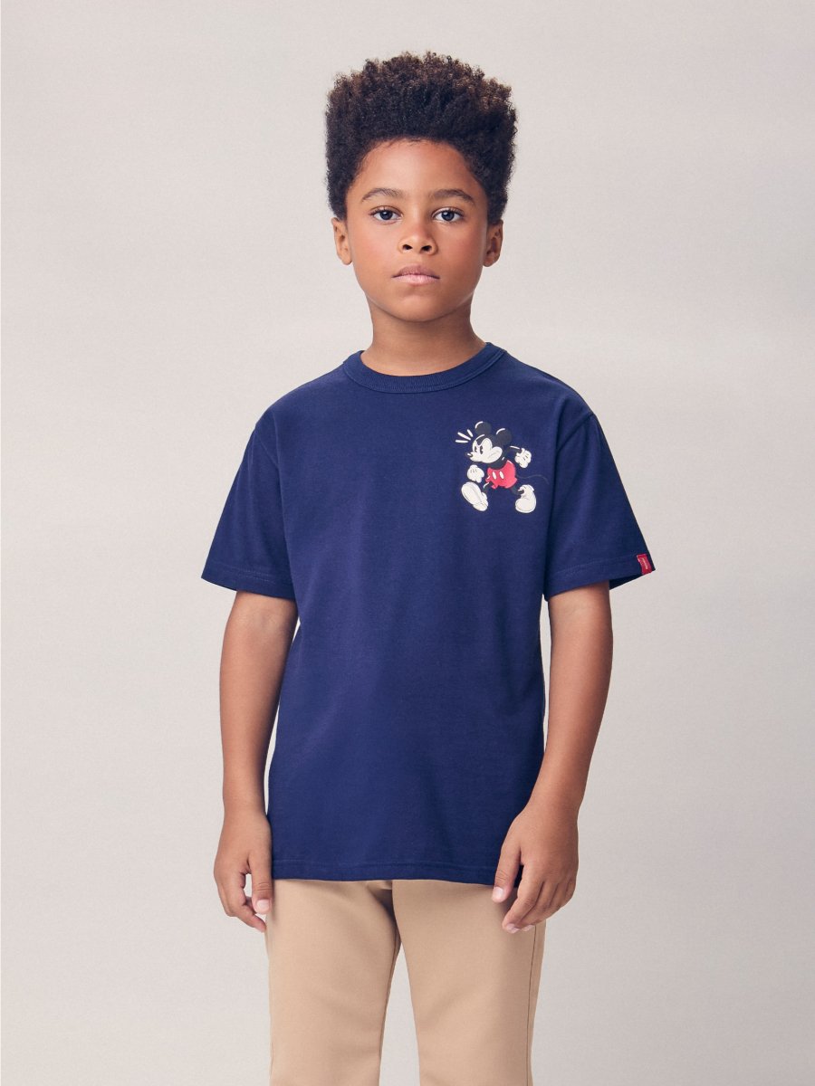 Camiseta Marinho do Old Mickey