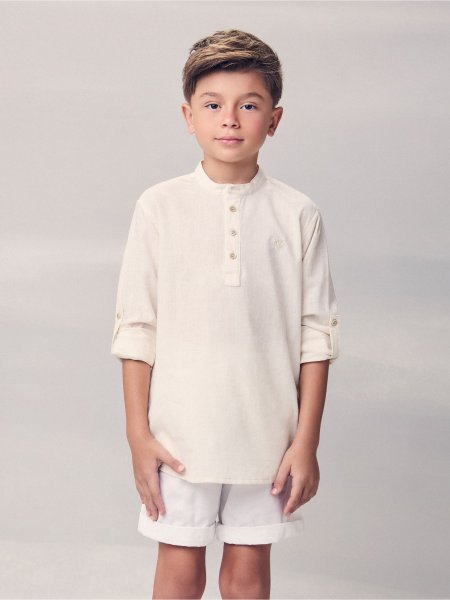 Camisa Amarela com Martingale