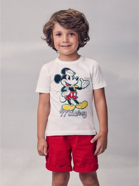 Camiseta Off do Mickey Marinheiro
