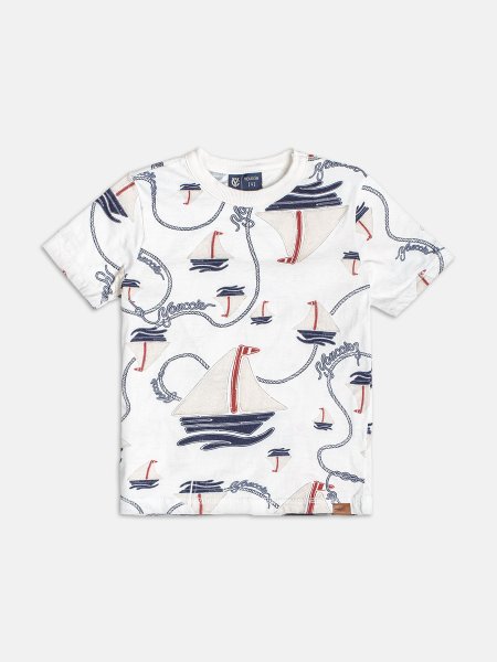 Camiseta Off de Barquinhos