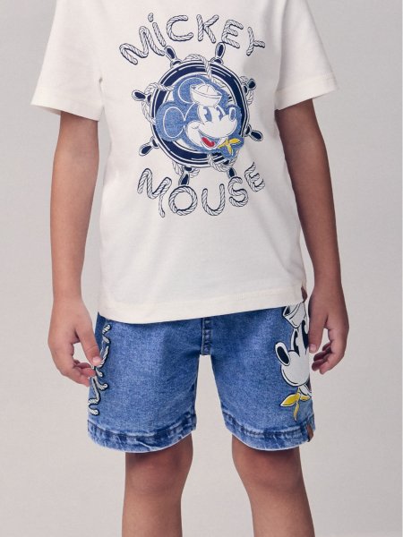 Bermuda Jeans do Mickey Mouse